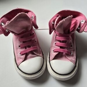 Converse Pink High-Top Kids Sneakers Toddler Size 10